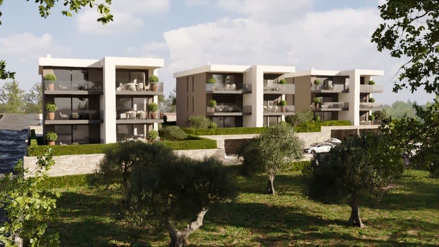 Luxuriöses Apartmenthaus mit Meerblick an der Küste von Umag, Istrien